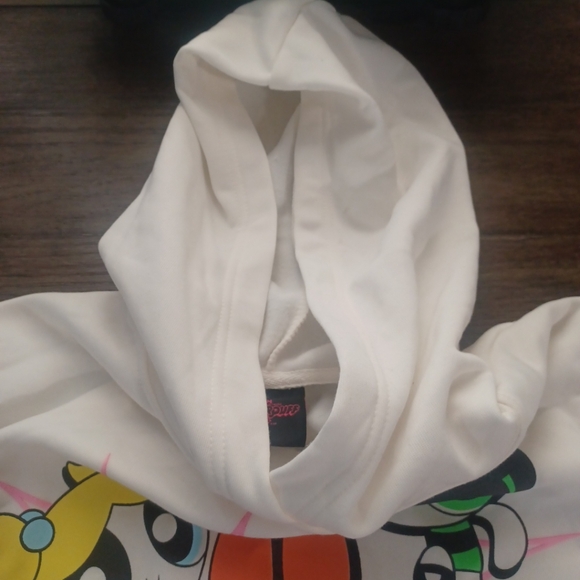 Powerpuff Girls Cartoon Network Cropped Hoodie Sweatshirt Junior size L - Picture 7 of 9